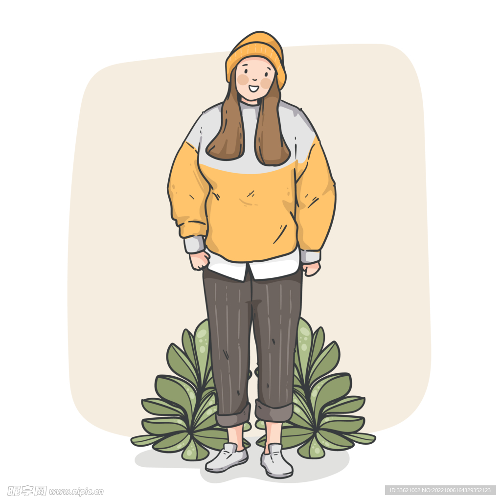 卡通女孩 