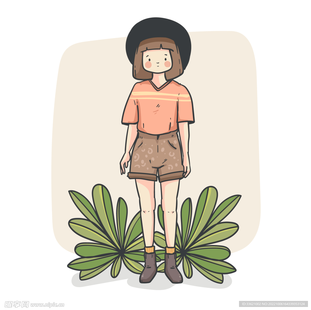 卡通女孩  