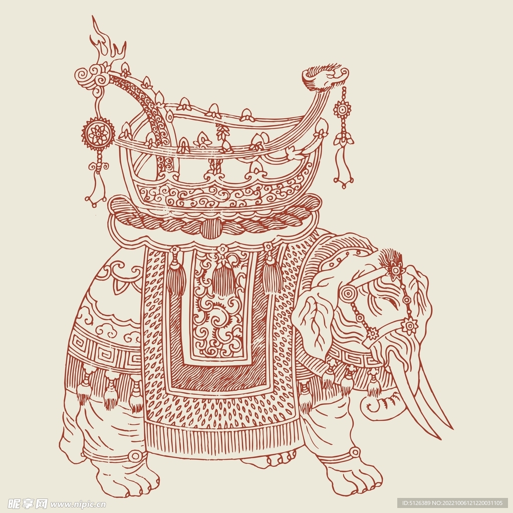 传统大象图片