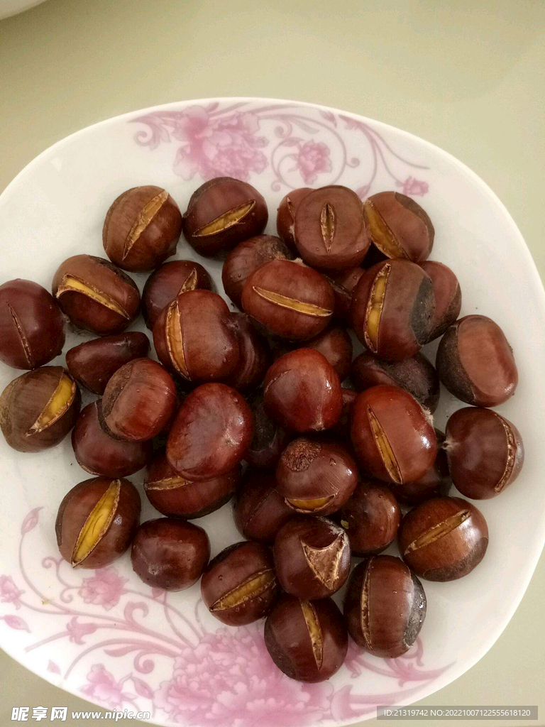 糖炒板栗摄影
