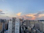 城市高空晚霞 