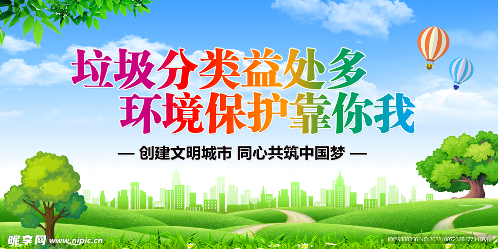 垃圾分类海报展板