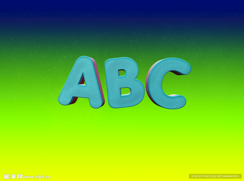 3D立体字