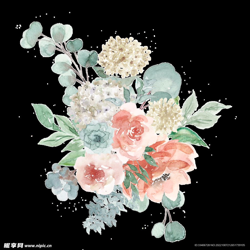 手绘花卉