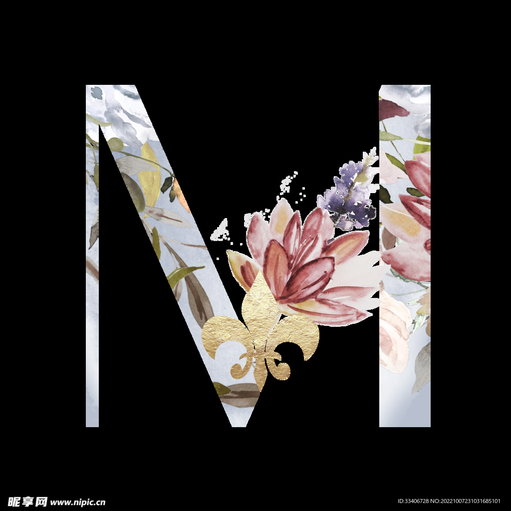 花卉字母