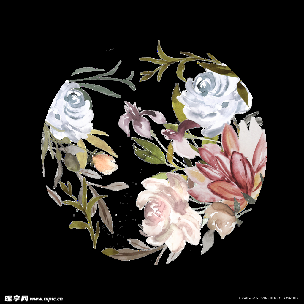 手绘花卉