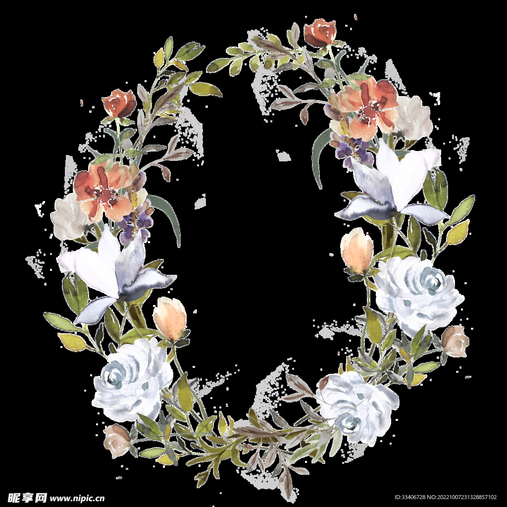 手绘花卉