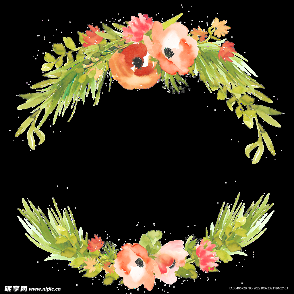 手绘花卉