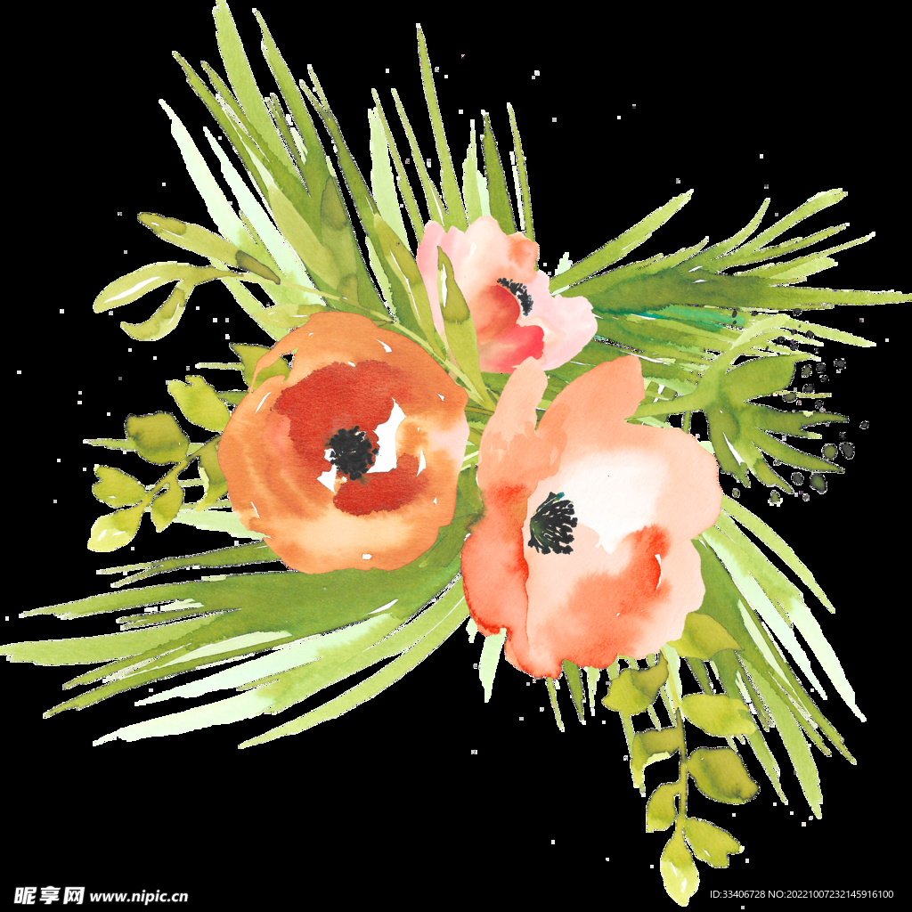 手绘花卉