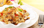 菌菇鸡肉焗饭