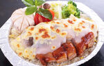 芝士焗芋香汁鸡扒饭