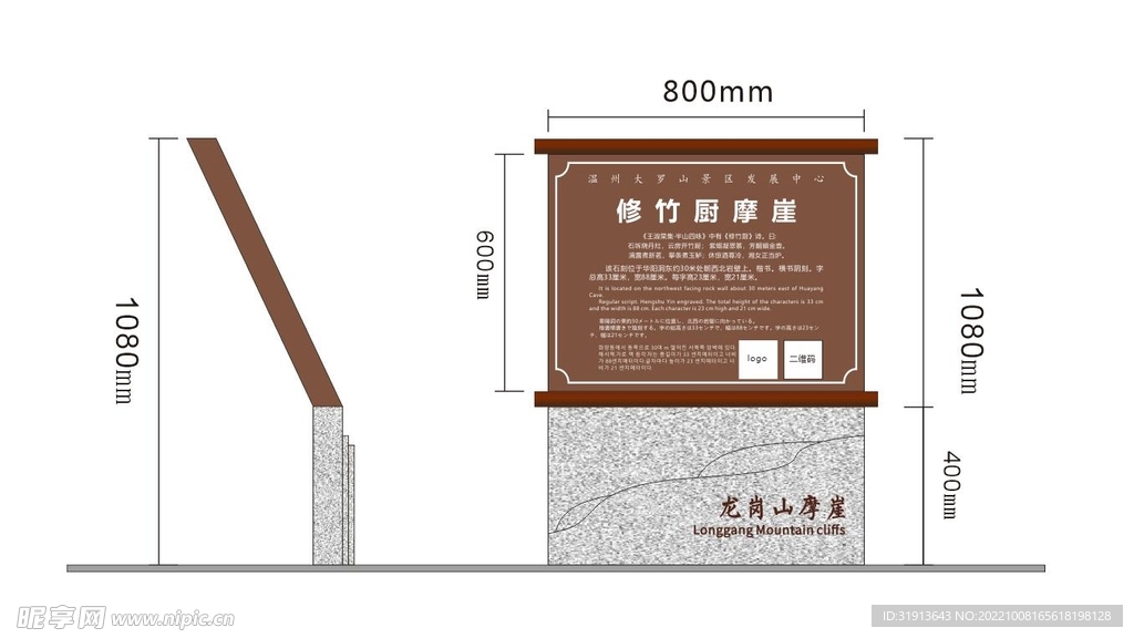 景区导示立牌