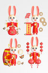 兔年新年卡通兔子IP形象