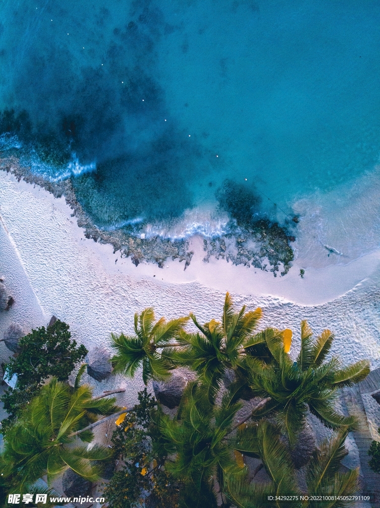 俯视海岸线