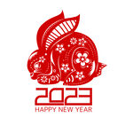2023年艺术字  兔年素材 
