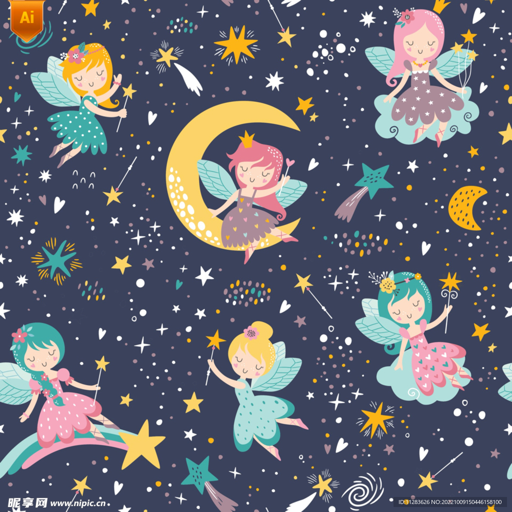 童话小精灵插画