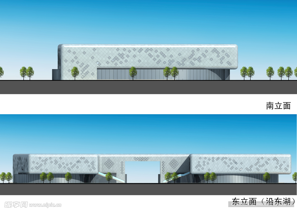展示馆立面图