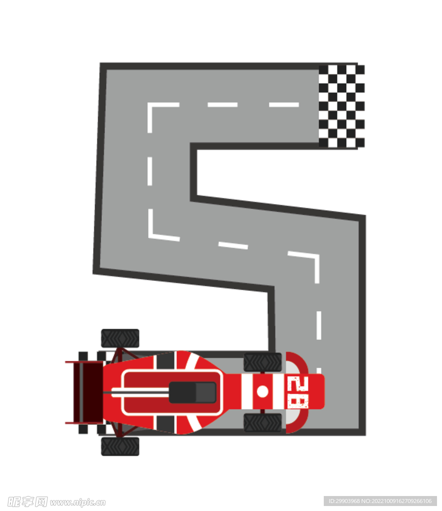 跑车赛道logo设计
