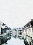 文化古镇 旅游宣传海报 中国风