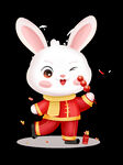 新年卡通兔子