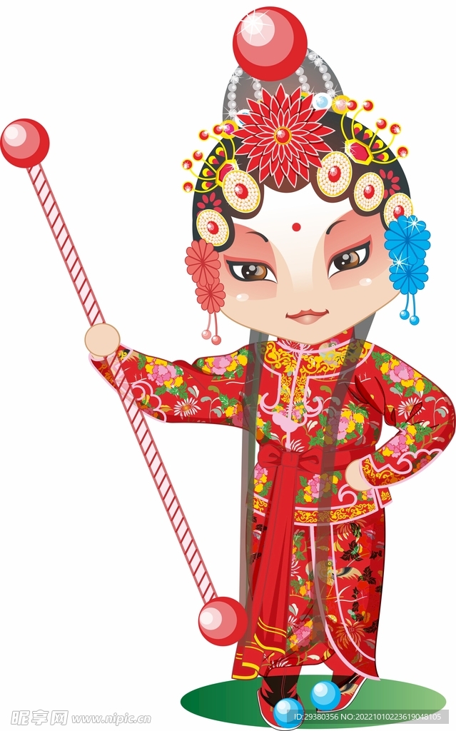 卡通京剧人物
