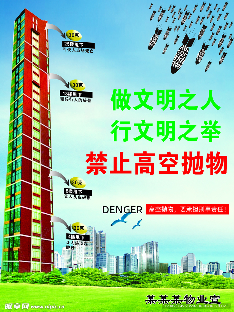 禁止高空抛物