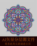 花纹纹理花圈花圆