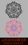 花纹纹理花圈花圆