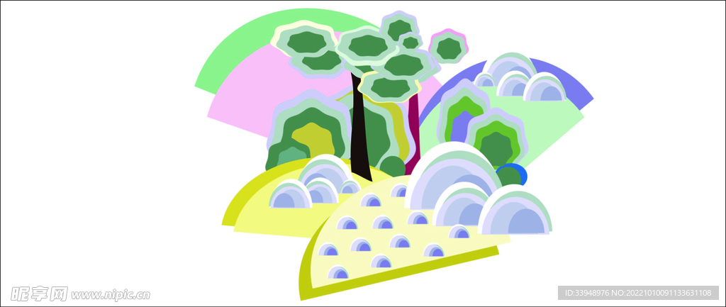 矢量山水