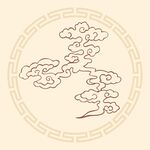 中国古典祥云云纹图片
