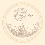 中国古典祥云云纹图片