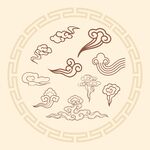 中国古典祥云云纹图片