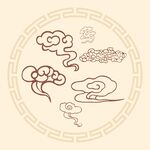 中国古典祥云云纹图片