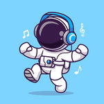 Q版宇航员探险 听音乐