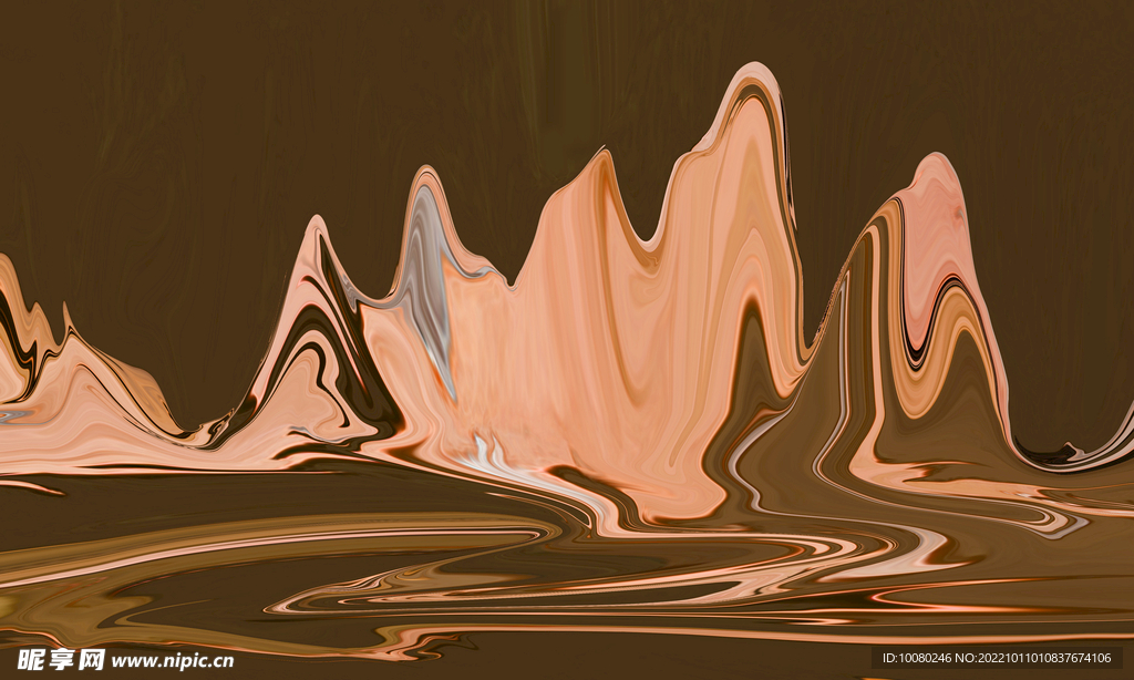 抽象山水画 
