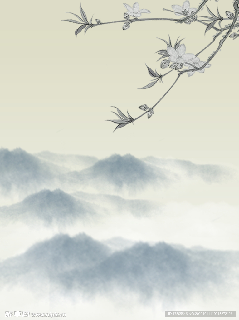 水墨画图片  山水风景 中国风