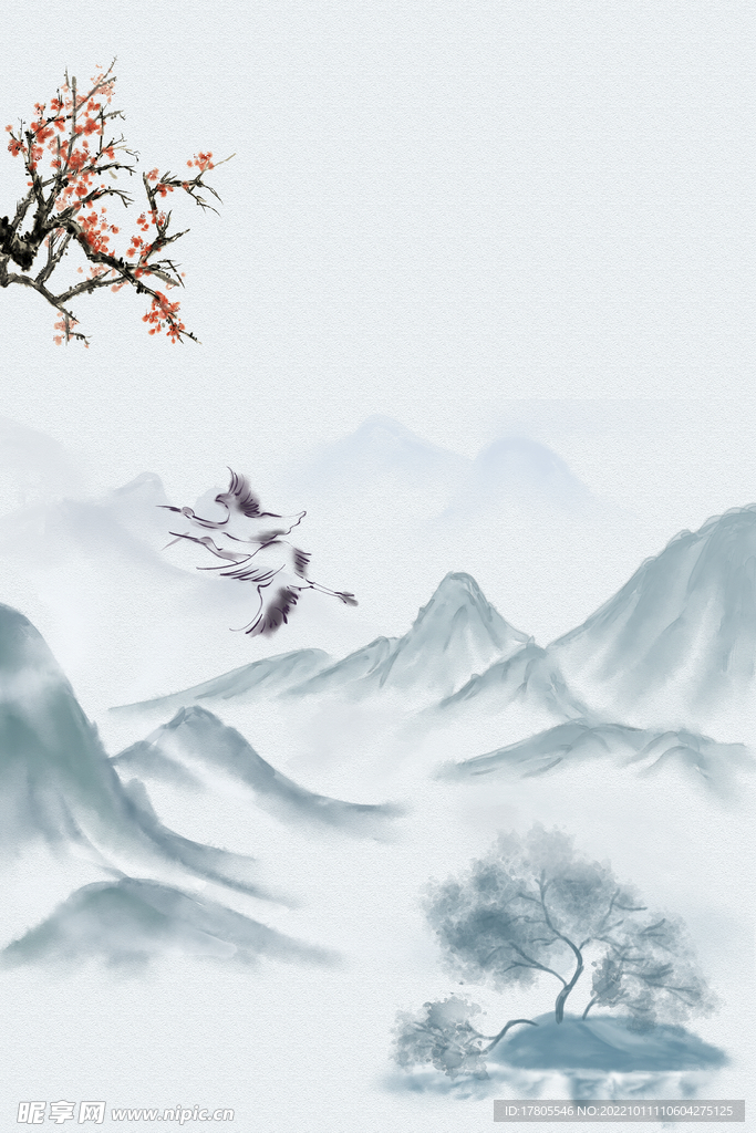 水墨画图片  山水风景 中国风