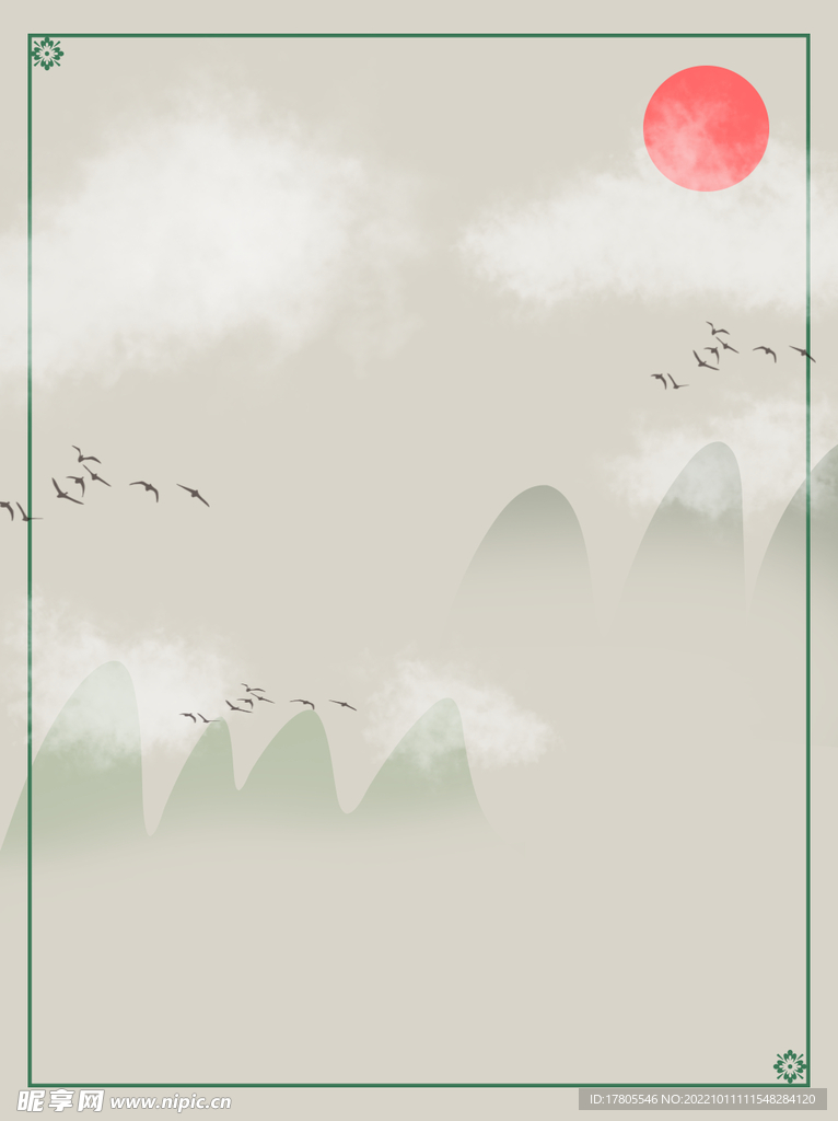 水墨画图片  山水风景 中国风