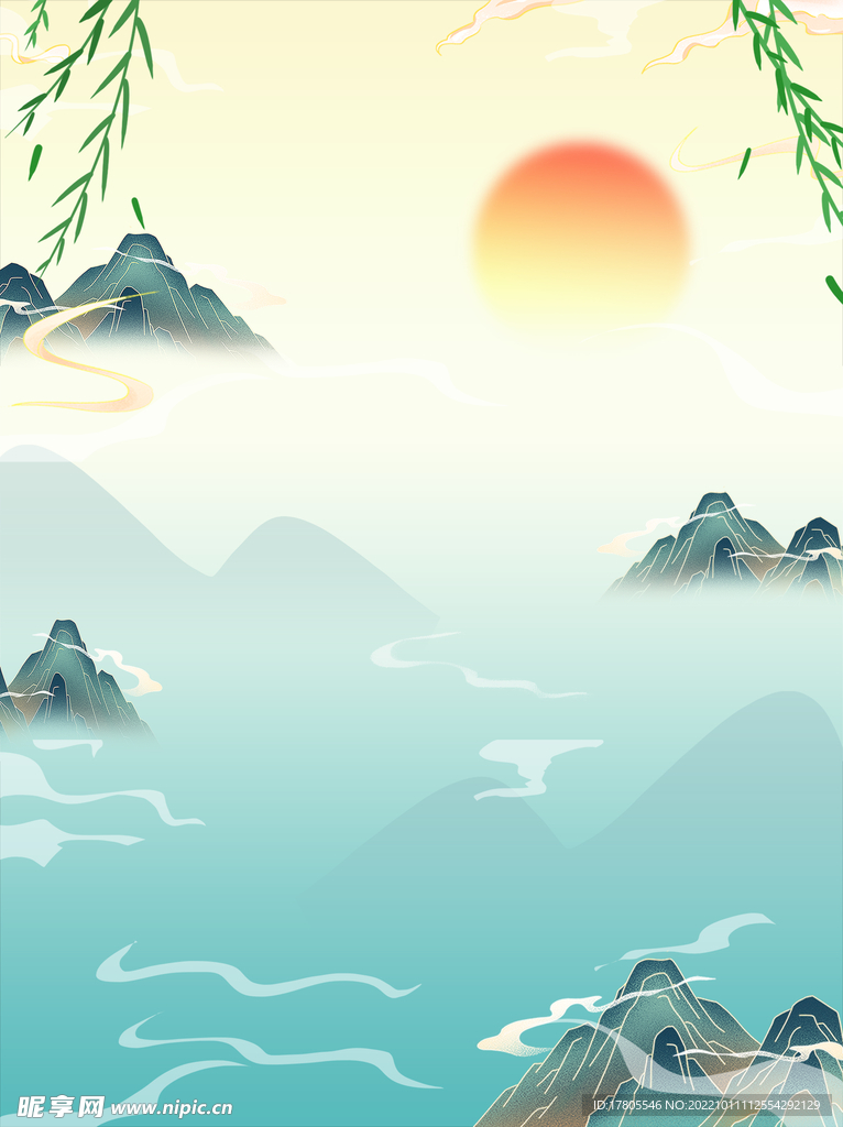 水墨画图片  山水风景 中国风