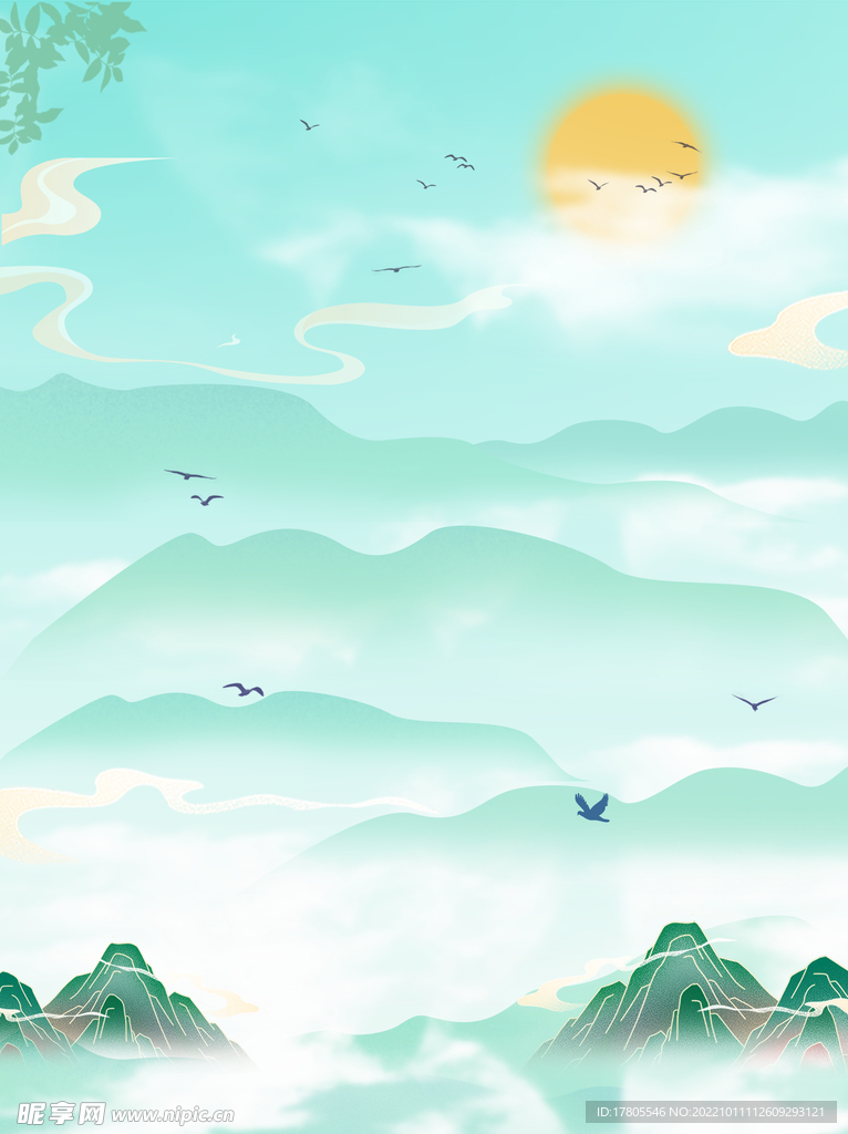 水墨画图片  山水风景 中国风