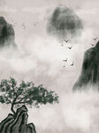 水墨画图片  山水风景 中国风
