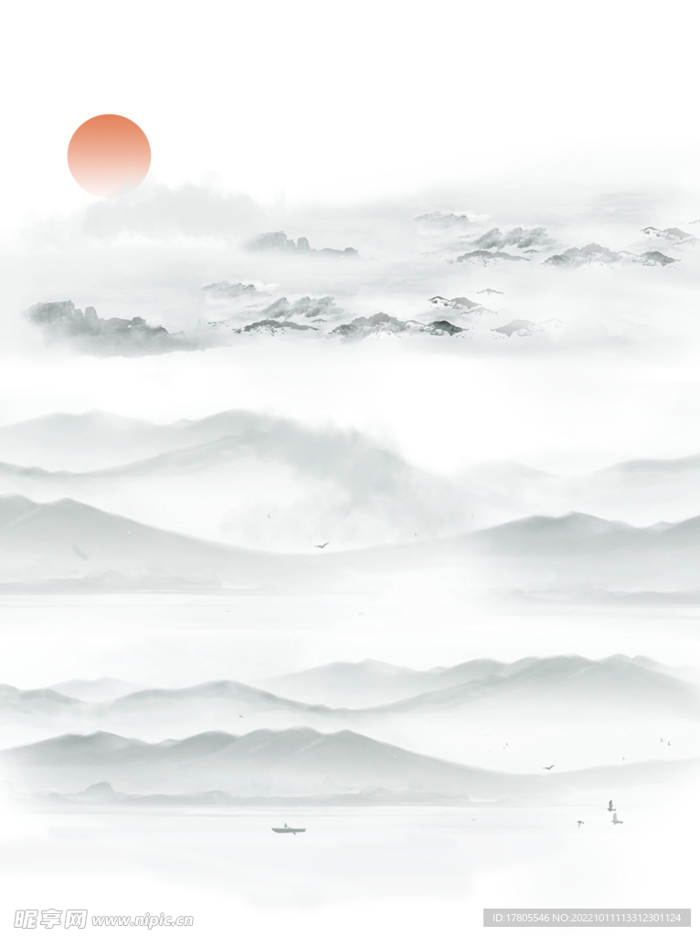 水墨画图片  山水风景 中国风