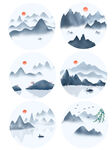 水墨画图片  山水风景 中国风