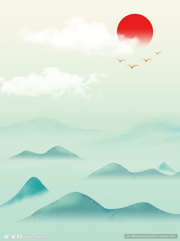 水墨画图片  山水风景 中国风