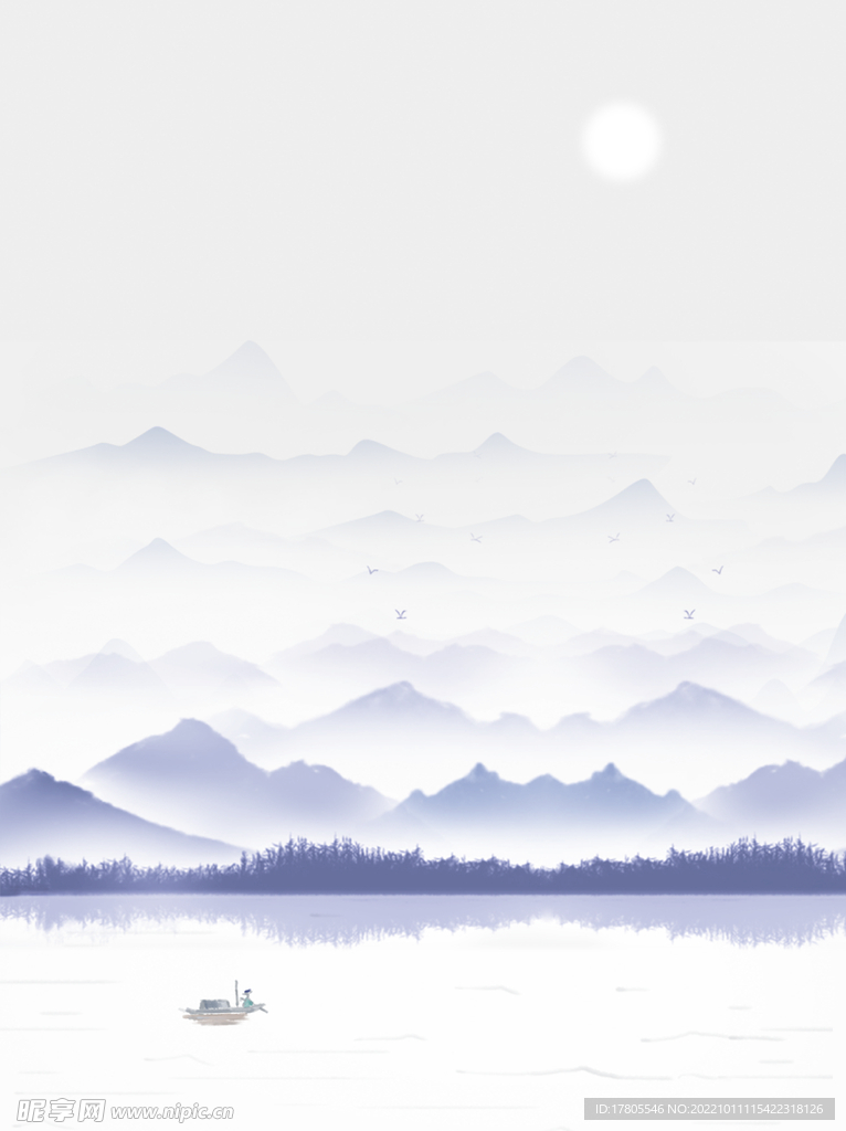 水墨画图片  山水风景 中国风
