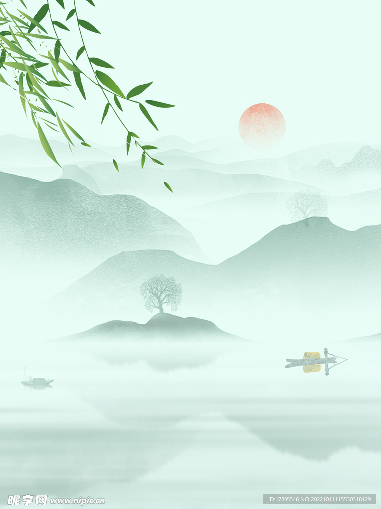 水墨画图片  山水风景 中国风