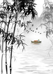 水墨画图片  山水风景 中国风