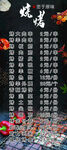 烧烤菜单
