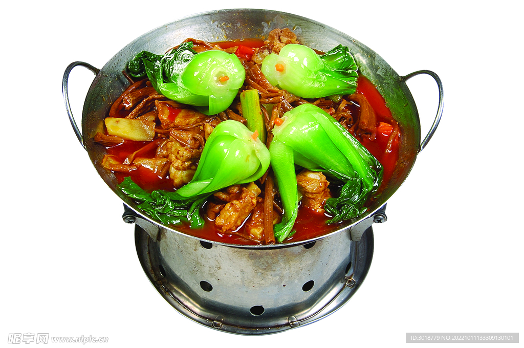 干锅小排茶树菇