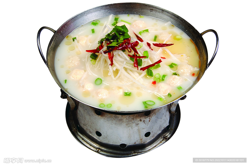 萝卜鸡丸粉丝锅
